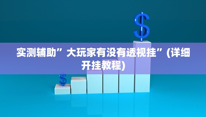 实测辅助”大玩家有没有透视挂”(详细开挂教程)