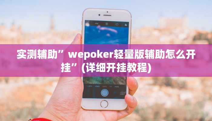 实测辅助”wepoker轻量版辅助怎么开挂”(详细开挂教程)