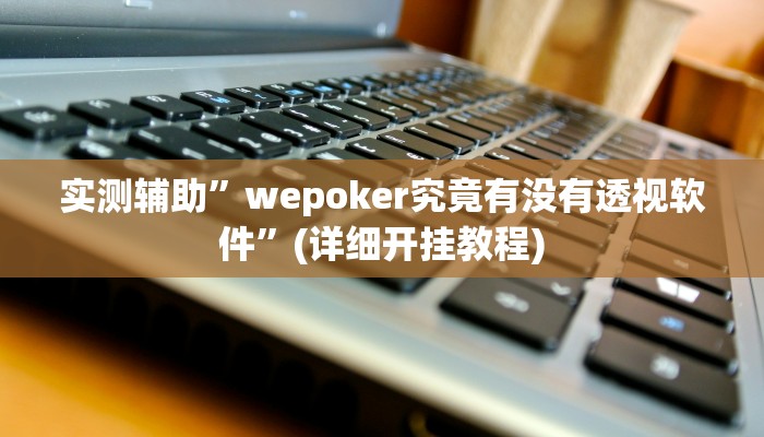 实测辅助”wepoker究竟有没有透视软件”(详细开挂教程)