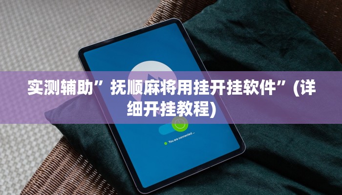 实测辅助”抚顺麻将用挂开挂软件”(详细开挂教程)