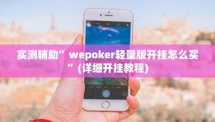 实测辅助”wepoker轻量版开挂怎么买”(详细开挂教程)