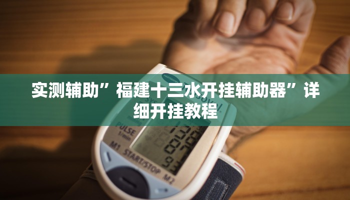 实测辅助”福建十三水开挂辅助器”详细开挂教程