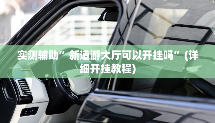 实测辅助”新道游大厅可以开挂吗”(详细开挂教程)