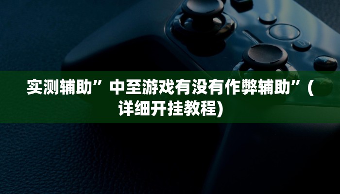 实测辅助”中至游戏有没有作弊辅助”(详细开挂教程)