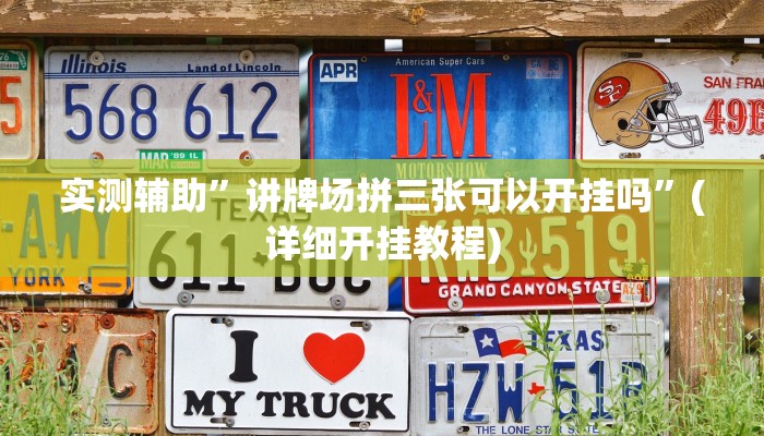 实测辅助”讲牌场拼三张可以开挂吗”(详细开挂教程)