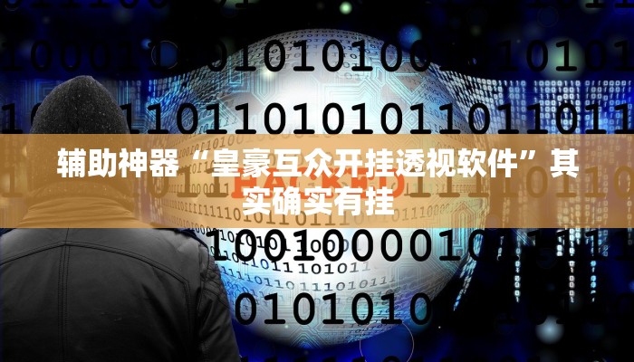 辅助神器“皇豪互众开挂透视软件”其实确实有挂