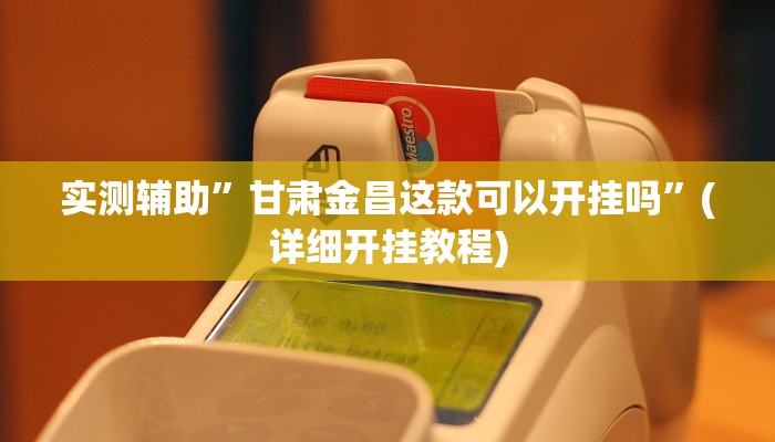 实测辅助”甘肃金昌这款可以开挂吗”(详细开挂教程)