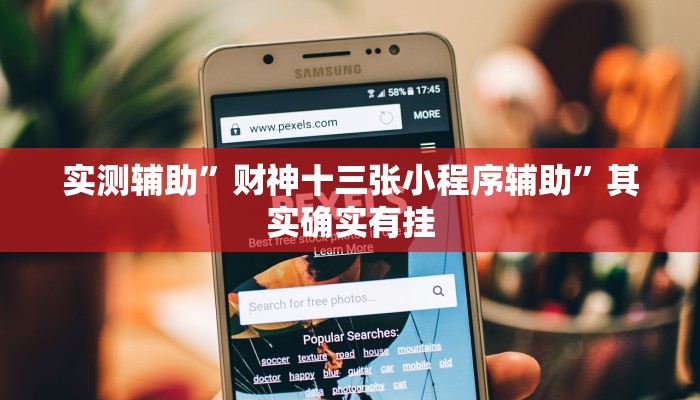 实测辅助”财神十三张小程序辅助”其实确实有挂