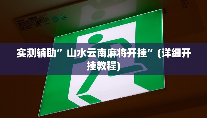 实测辅助”罗松十三张可以开挂吗”其实确实有挂