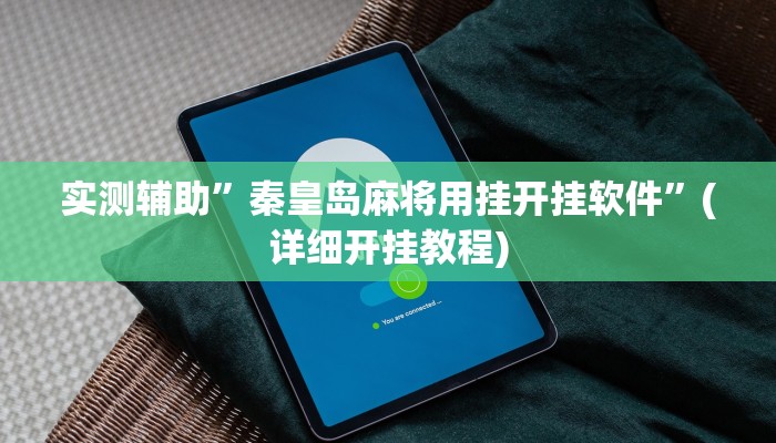 实测辅助”秦皇岛麻将用挂开挂软件”(详细开挂教程)