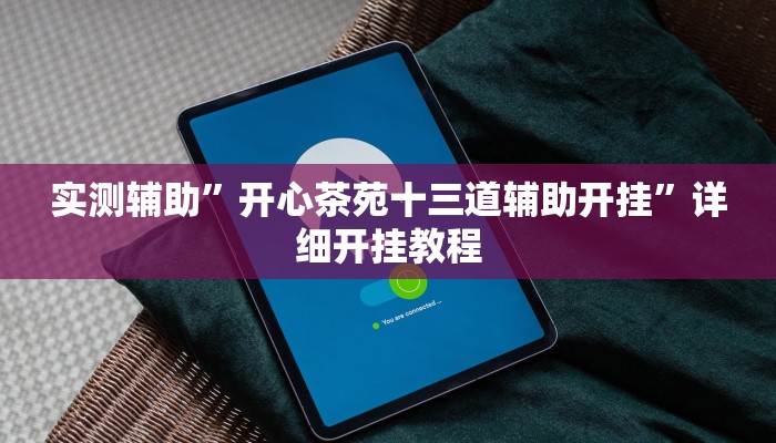 实测辅助”开心茶苑十三道辅助开挂”详细开挂教程