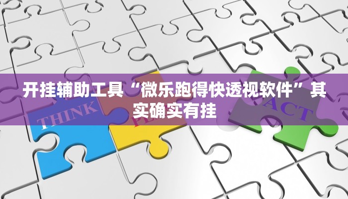 开挂辅助工具“微乐跑得快透视软件”其实确实有挂