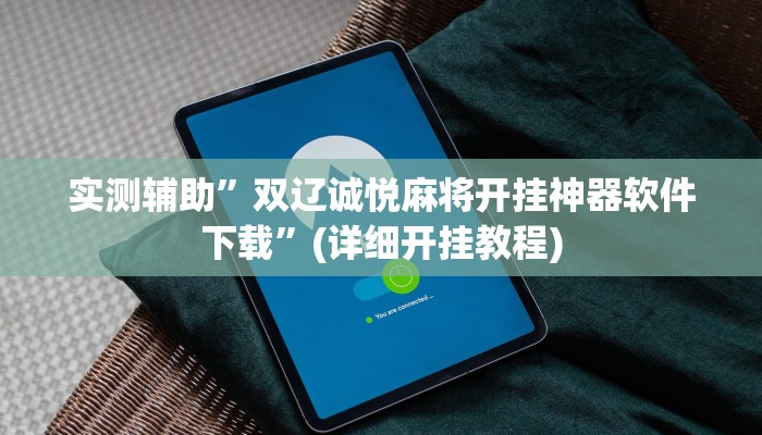 实测辅助”双辽诚悦麻将开挂神器软件下载”(详细开挂教程)