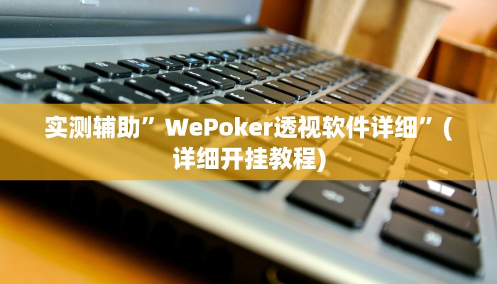 实测辅助”WePoker透视软件详细”(详细开挂教程)