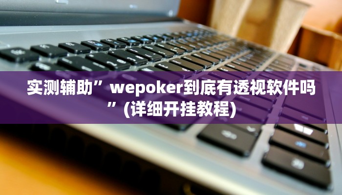 实测辅助”wepoker到底有透视软件吗”(详细开挂教程)