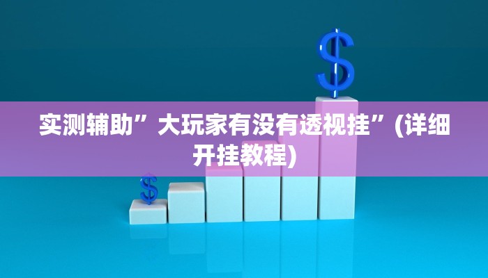 实测辅助”大玩家有没有透视挂”(详细开挂教程)