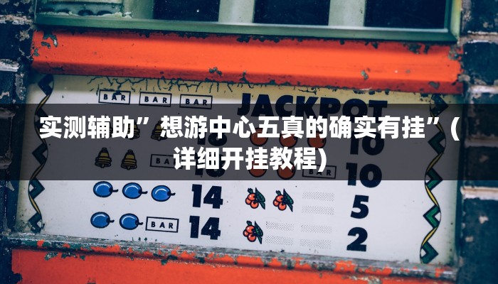 实测辅助”想游中心五真的确实有挂”(详细开挂教程)