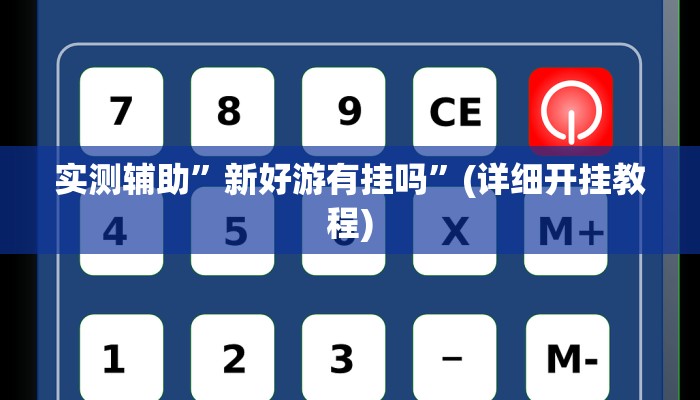实测辅助”新好游有挂吗”(详细开挂教程)