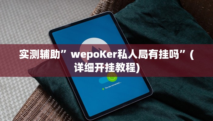 实测辅助”wepoKer私人局有挂吗”(详细开挂教程)