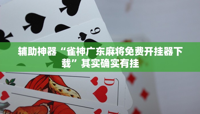 辅助神器“雀神广东麻将免费开挂器下载”其实确实有挂