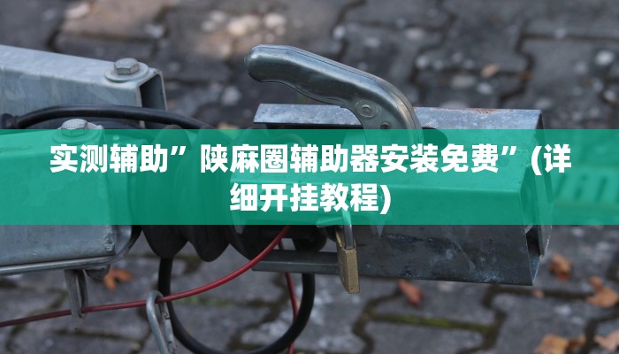 实测辅助”陕麻圈辅助器安装免费”(详细开挂教程)