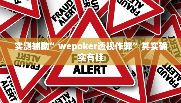 实测辅助”wepoker透视作弊”其实确实有挂