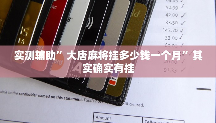 实测辅助”大唐麻将挂多少钱一个月”其实确实有挂