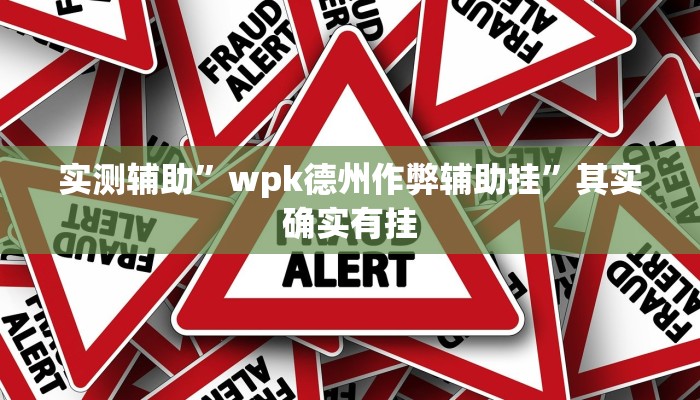 实测辅助”wpk德州作弊辅助挂”其实确实有挂