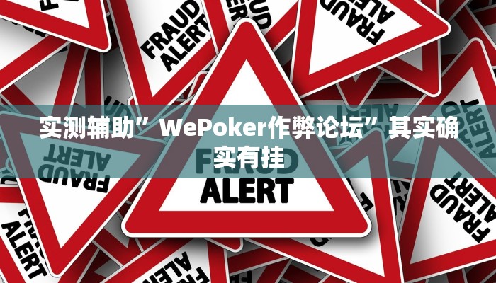 实测辅助”WePoker作弊论坛”其实确实有挂