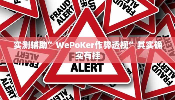 实测辅助”WePoKer作弊透视”其实确实有挂