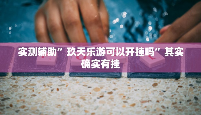 实测辅助”玖天乐游可以开挂吗”其实确实有挂